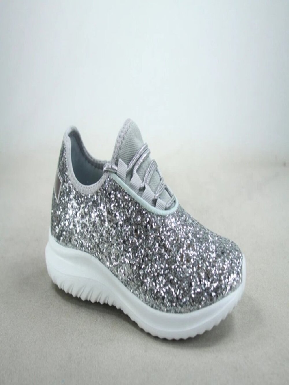 Women's Fashioin Glitter Sparkly Lightweight Metallic Tennis Sneaker Shoes